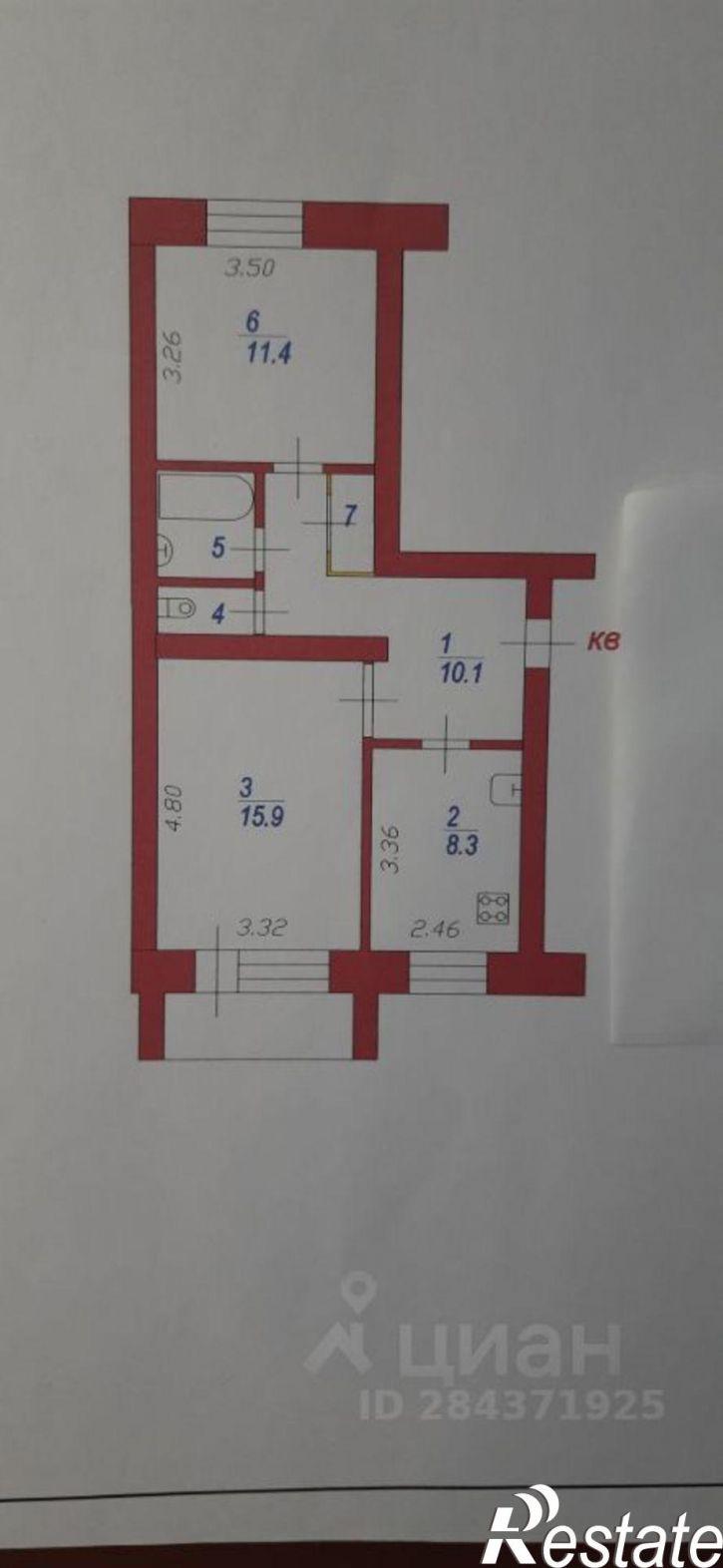 2-комн квартира ул Победы, 66,  д. 66