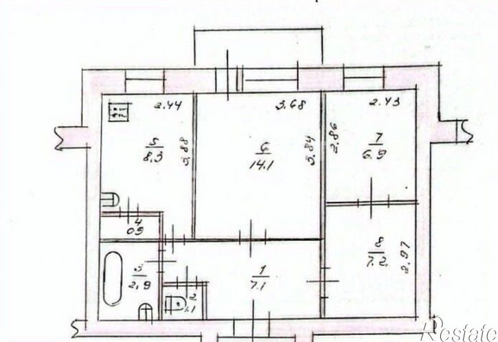 2-комн квартира ул Республики, 115,  д. 115