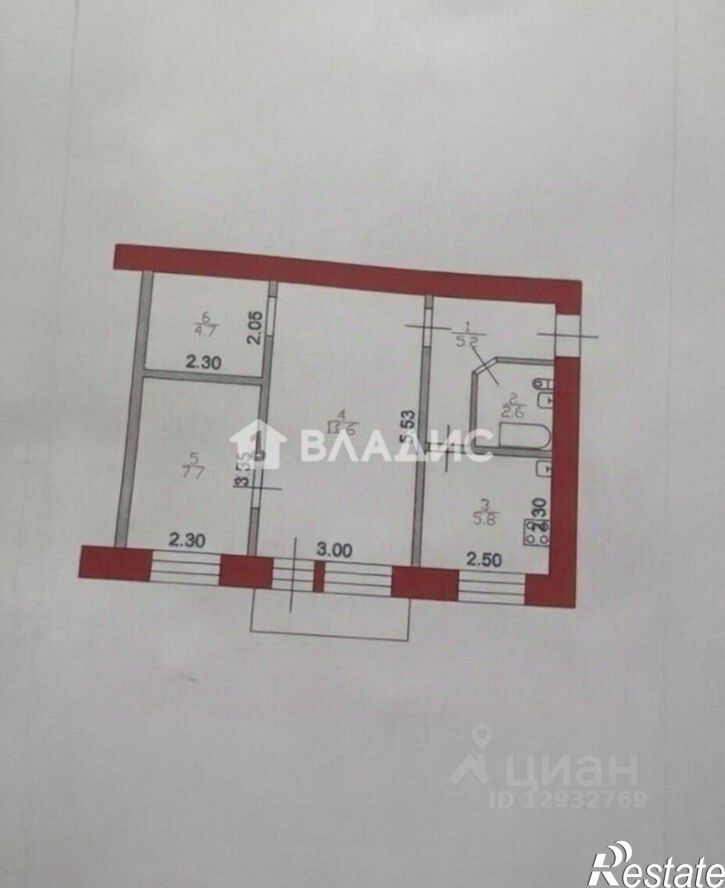 3-комн квартира ул Островского, 1,  д. 1